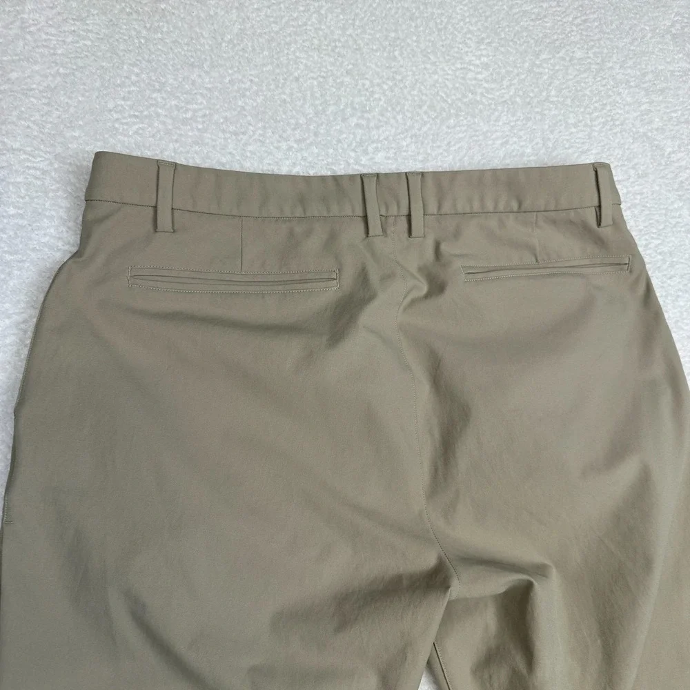 RHONE Slim Fit Performance Pants Khaki Stretch Tech Commuter Men's size 36